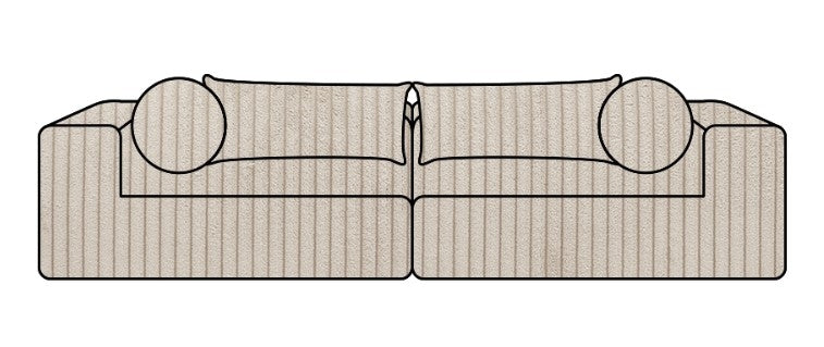 Hoes Voor De Slow Familybank Velours Ribcord Ivory