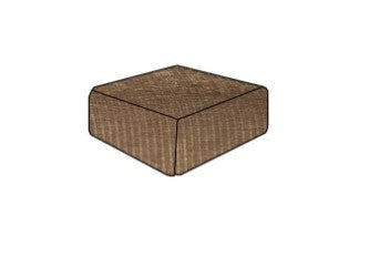 Hoes Voor De Slow Poef Corduroy Sepia