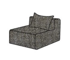 Hoes Voor De Slow Solo Bank Chevron Noir