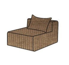 Hoes Voor De Slow Solo Bank Corduroy Sepia