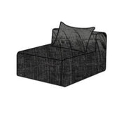 Hoes Voor De Slow Solo Bank Crumpled Velvet Anthracite