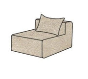 Hoes Voor De Slow Solo Bank Grosse Trame Linnen