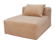 Hoes Voor De Slow Solo Bank Velours Ribcord Sand