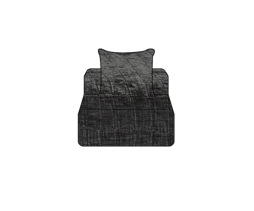 Hoes Voor De Solo Urban Bank Crumpled Velvet Anthracite