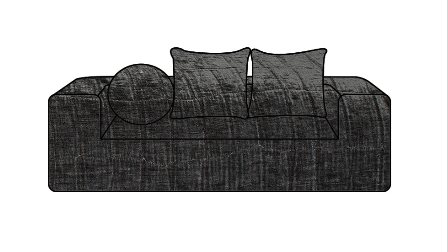 Hoes Voor De Urban Coopl Bank Crumpled Velvet Anthracite