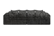 Hoes Voor De Urban Familybank Crumpled Velvet  Anthracite