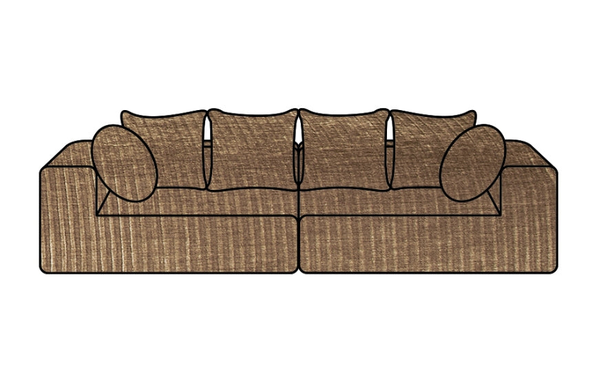 Hoes Voor De Urban Familybank Corduroy Sepia