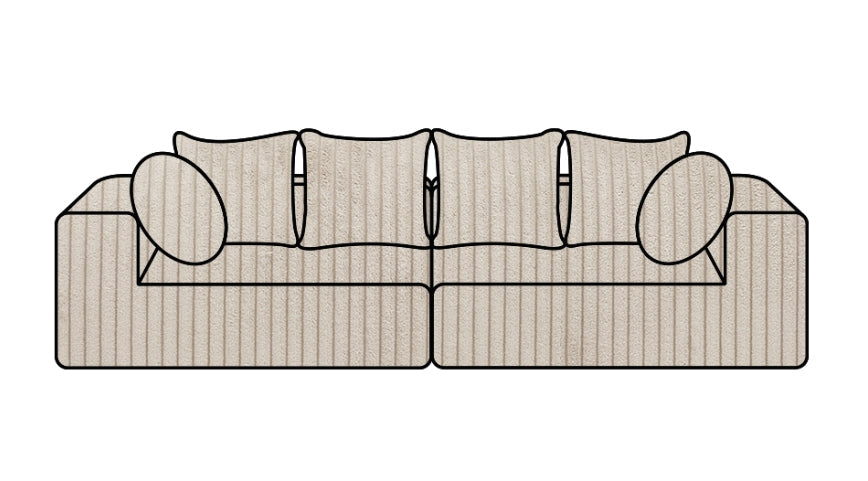 Hoes Voor De Urban Familybank Ribcord Ivory