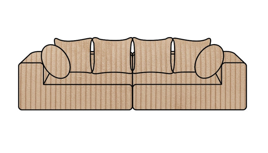 Hoes Voor De Urban Familybank Ribcord Sand