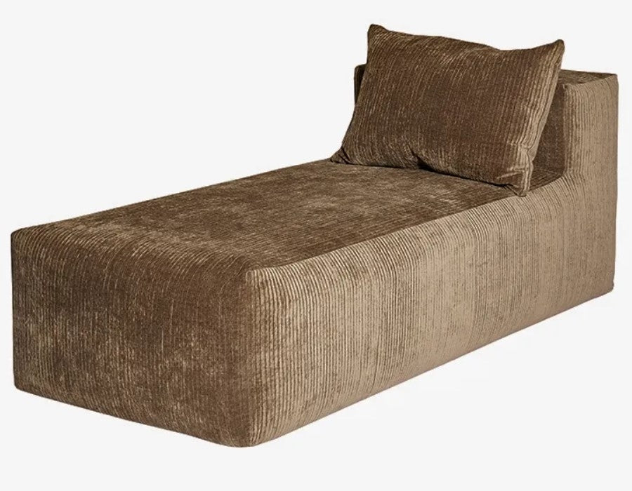 Slow Chill Chaise Longue Corduroy Sepia