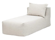 Slow Chill Chaise Longue Linnen Craie