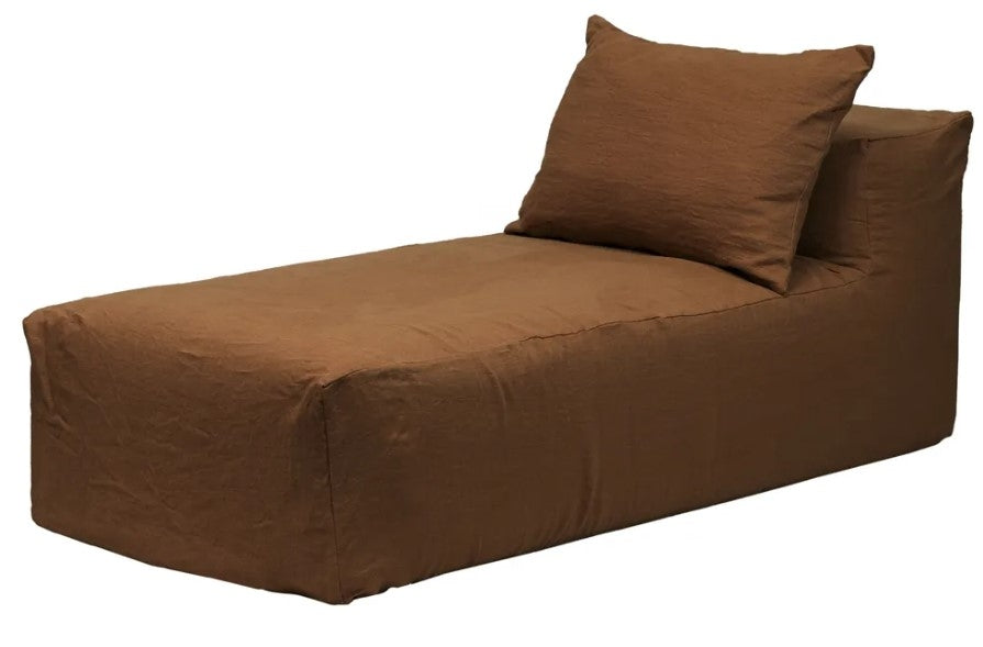 Slow Chill Chaise Longue Linnen Steppe