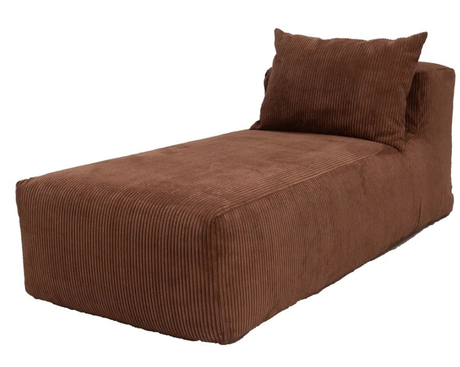 Slow Chill Chaise Longue Velours Ribcord Hazel