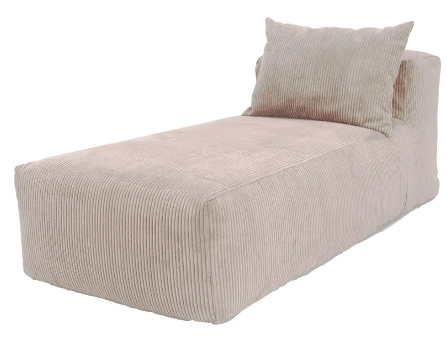 Slow Chill Chaise Longue Velours Ribcord Ivory