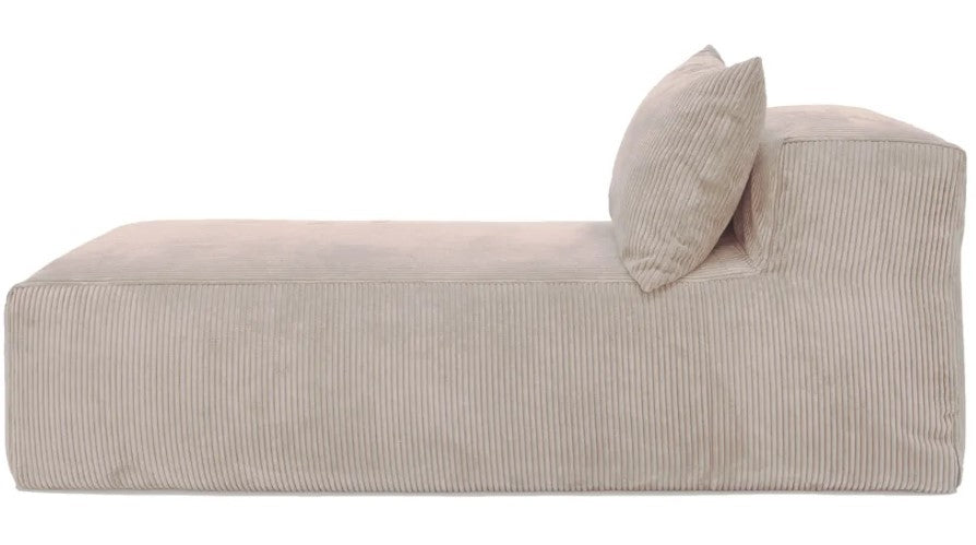 Slow Chill Chaise Longue Velours Ribcord Ivory