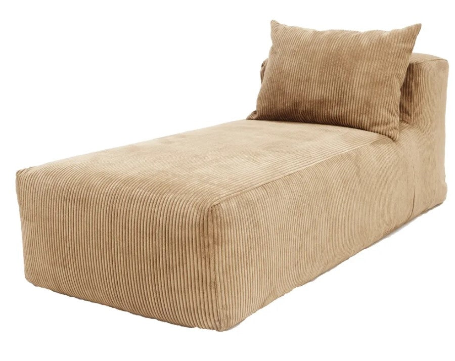 Slow Chill Chaise Longue Velours Ribcord Sand