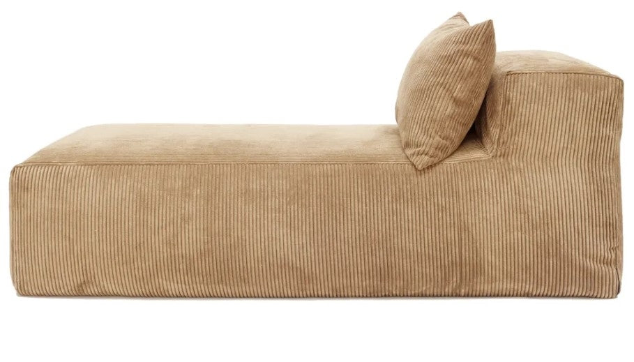 Slow Chill Chaise Longue Velours Ribcord Sand