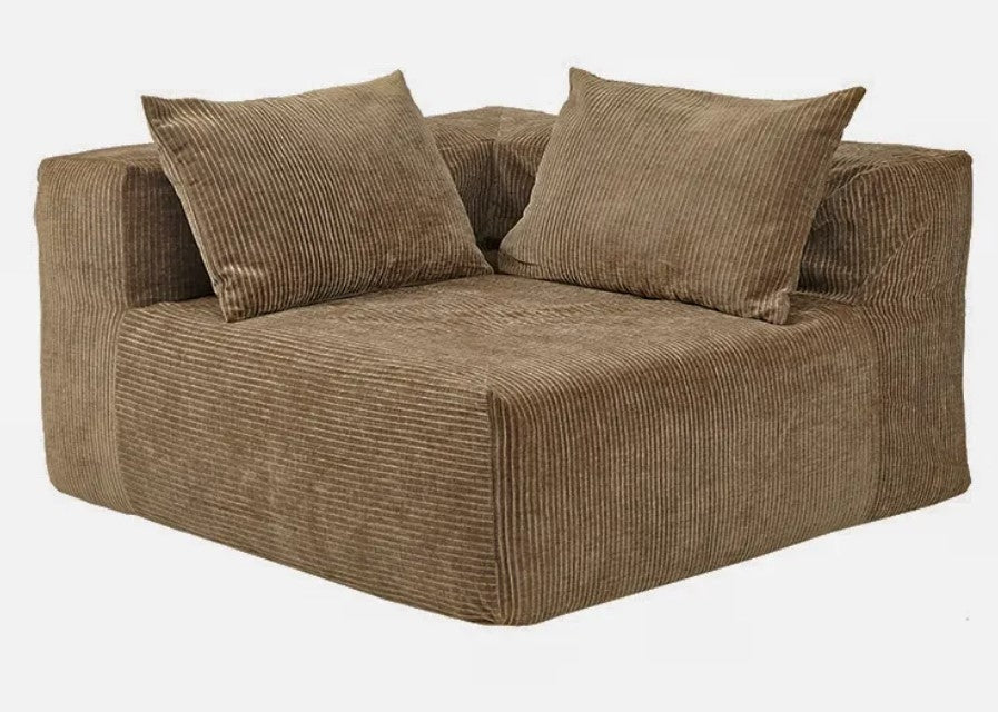 Slow Coin Hoekbank Corduroy Sepia
