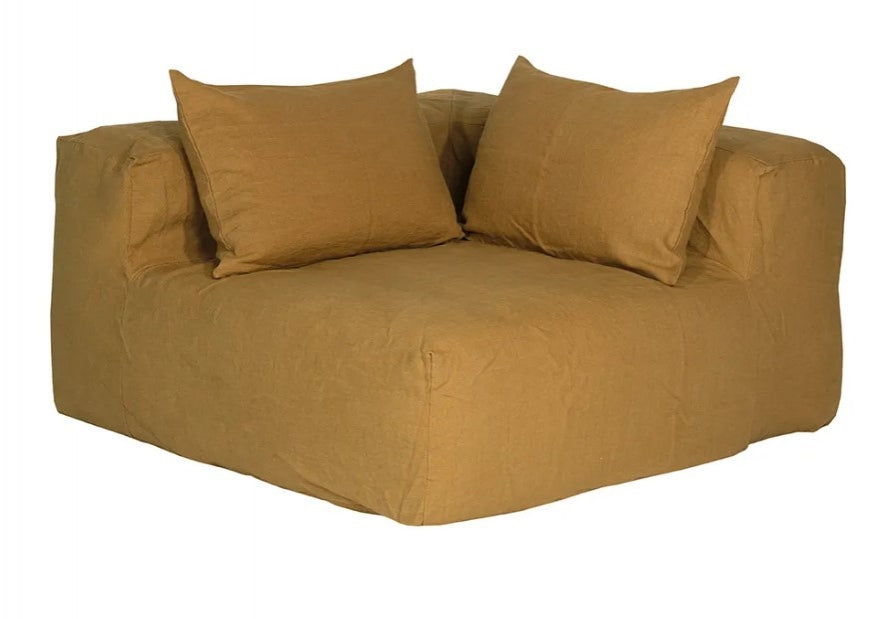 Slow Coin Hoekbank Linnen Butternut
