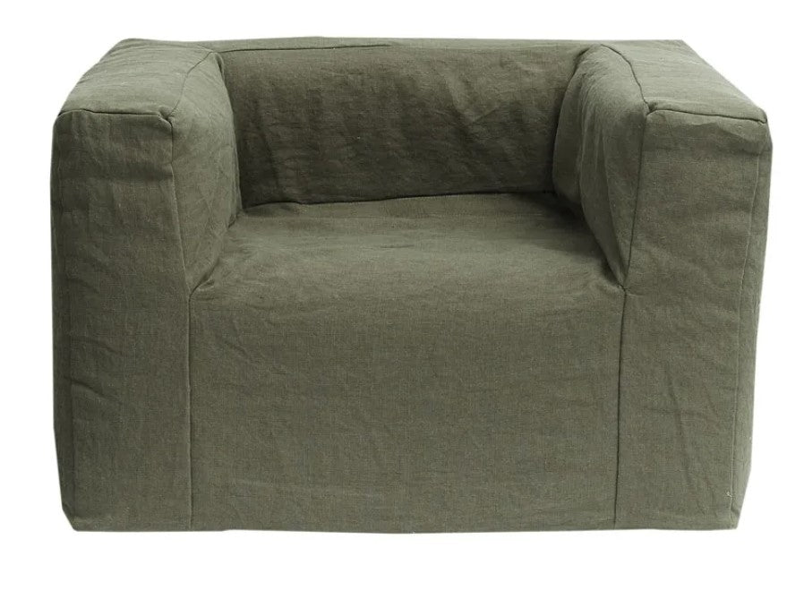 Slow Cub Fauteuil Linnen Kaki