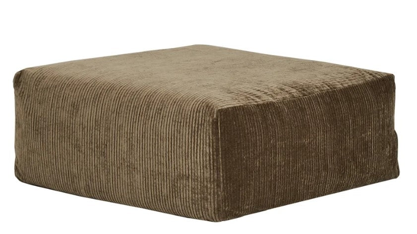 Slow Poef Corduroy Sepia