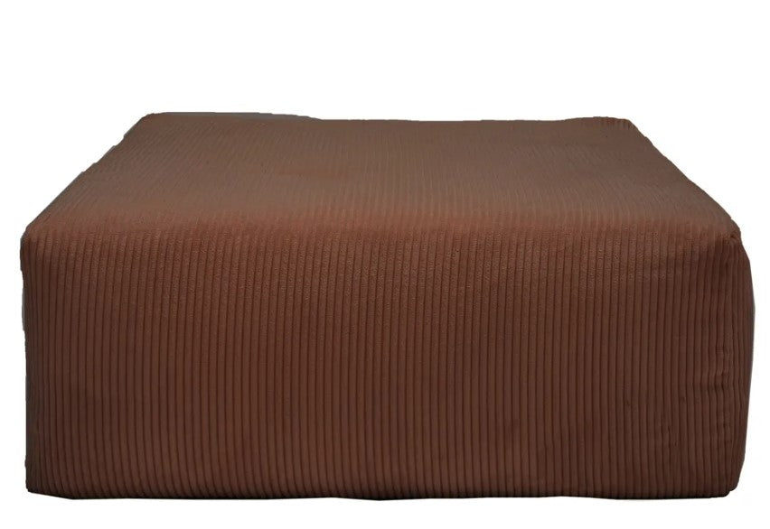 Slow Poef Velours Ribcord Hazel