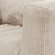 Urban Coopl 3-zitsbank Velours Ribcord Ivory