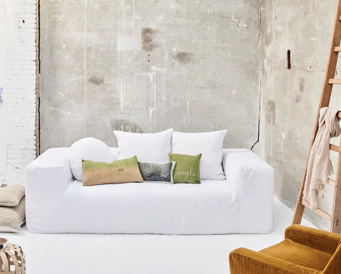 Urban Coopl 3-zitsbank Velours Ribcord Ivory