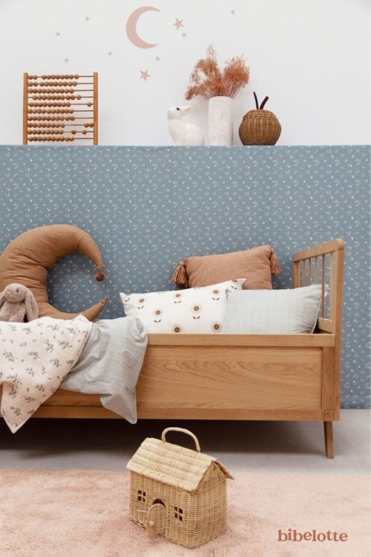 Behang Bloemenzee Mini-blauw