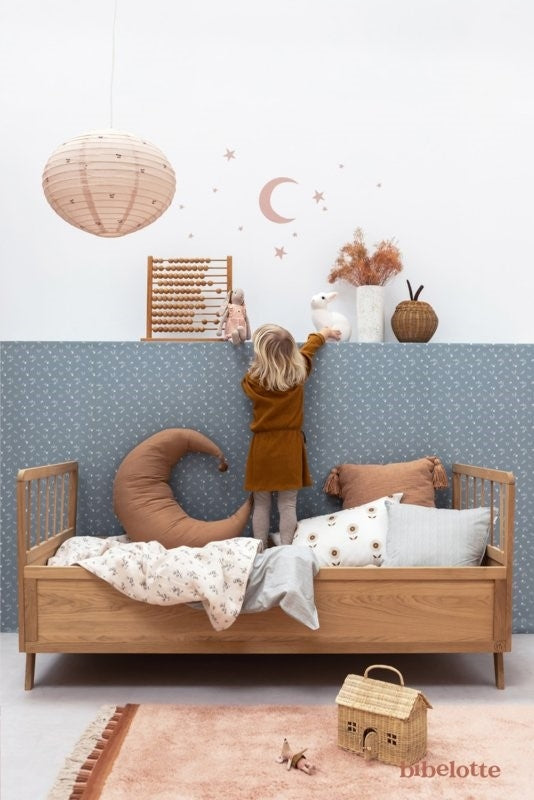 Behang Bloemenzee Mini-blauw