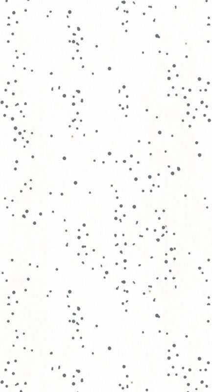 Behang Dottig Donkerblauw