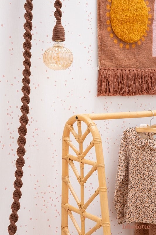 Behang Dottig Roze