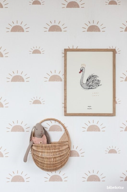 Behang Ochtendgloren Roze