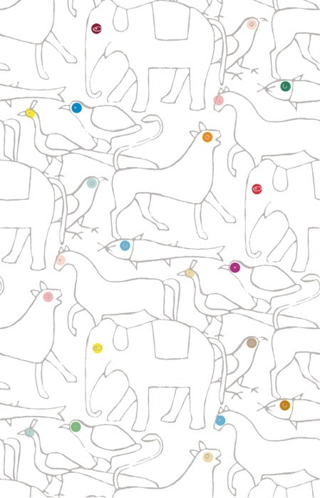 Behang Animals Ivory
