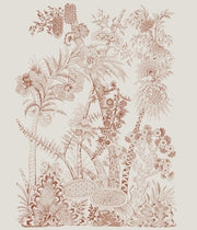 Behang Flora Sepia