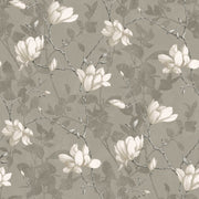 Boråstapeter Lily Tree — Adorn vliesbehang in grijs, sfeervolle slaapkamer