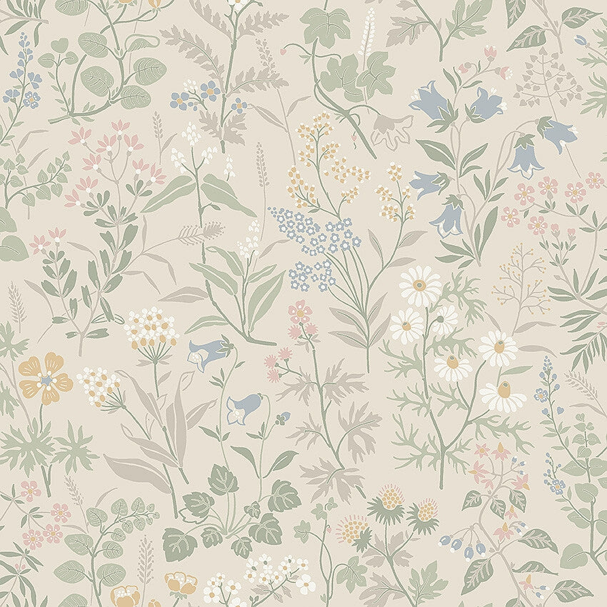 Boråstapeter Flora — Alla Tiders Hus, Icons vliesbehang in multi, sfeervolle woonkamer