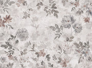 Boråstapeter Florence Mural — Cottage Garden vliesbehang in wit, sfeervolle slaapkamer