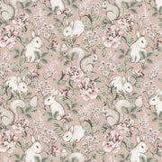 Boråstapeter Magic Forest — Newbie Wallpaper vliesbehang in roze, sfeervolle kinderkamer