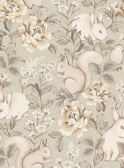 Boråstapeter Magic Forest — Newbie Wallpaper vliesbehang in beige, sfeervolle kinderkamer