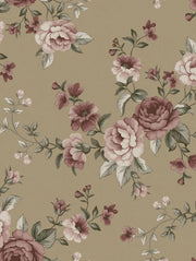 Boråstapeter Nomi — Newbie Wallpaper vliesbehang in bruin, sfeervolle slaapkamer