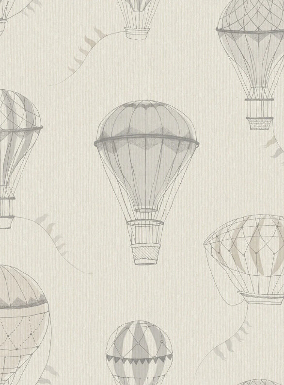 Boråstapeter Up In The Sky — Newbie Wallpaper vliesbehang in beige, sfeervolle kinderkamer