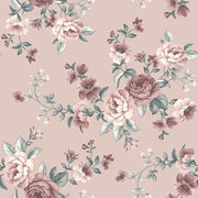 Boråstapeter Nomi — Newbie Wallpaper vliesbehang in roze, sfeervolle slaapkamer