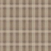Boråstapeter Tailor´s Tweed — Cottage Garden vliesbehang in bruin, sfeervolle slaapkamer