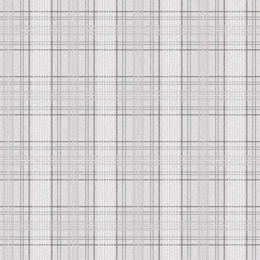 Boråstapeter Tailor´s Tweed — Cottage Garden vliesbehang in grijs, sfeervolle slaapkamer