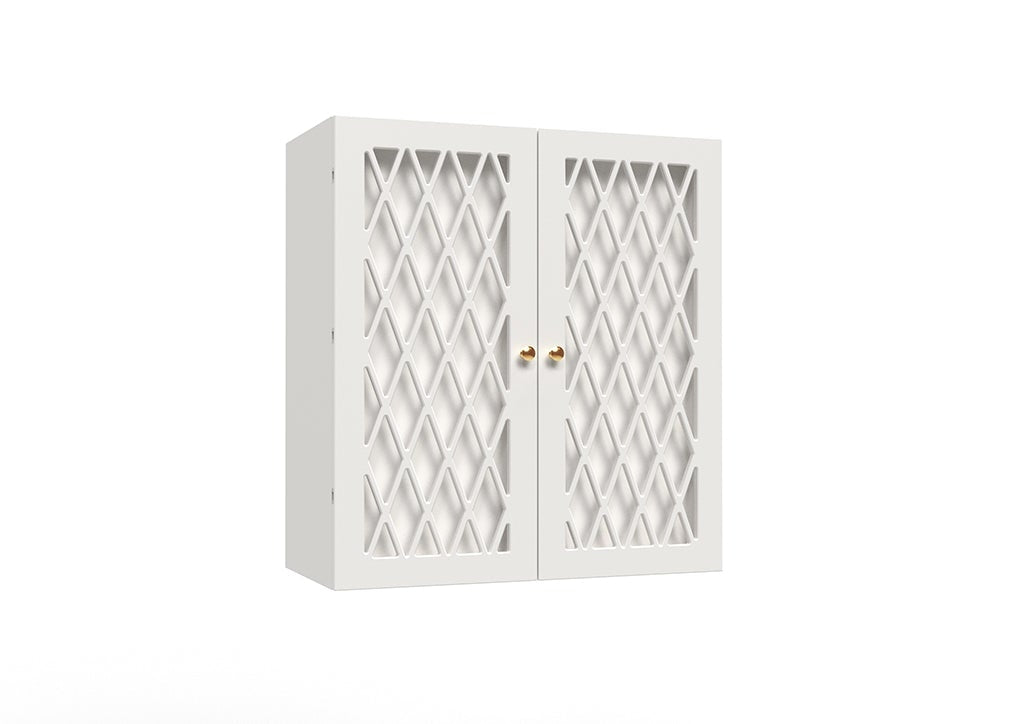 Wandcommode Opklapbaar Harlequin-wit