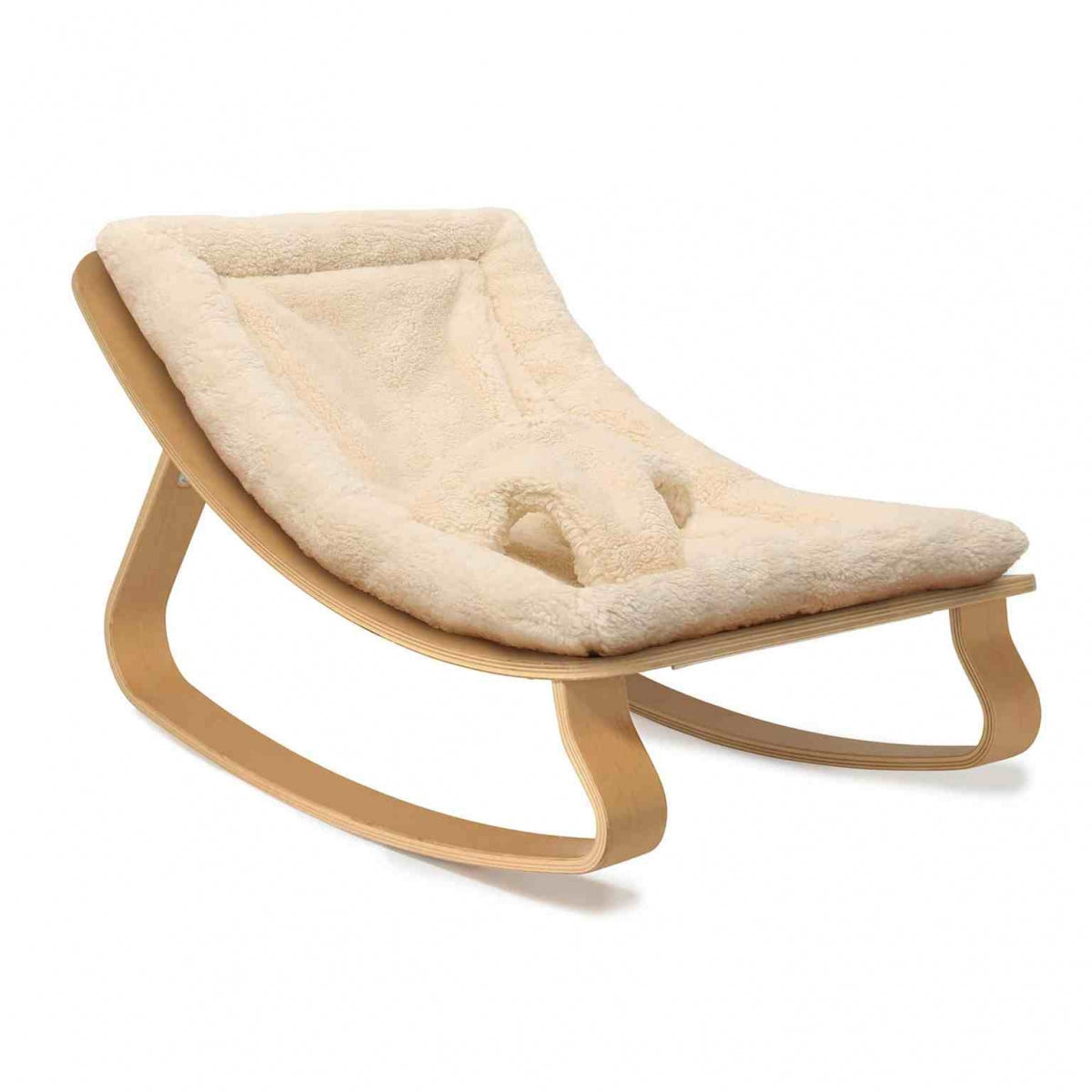 Charlie Crane LEVO Wipstoeltje Beech cream cream — productfoto op witte achtergrond bij Lidor