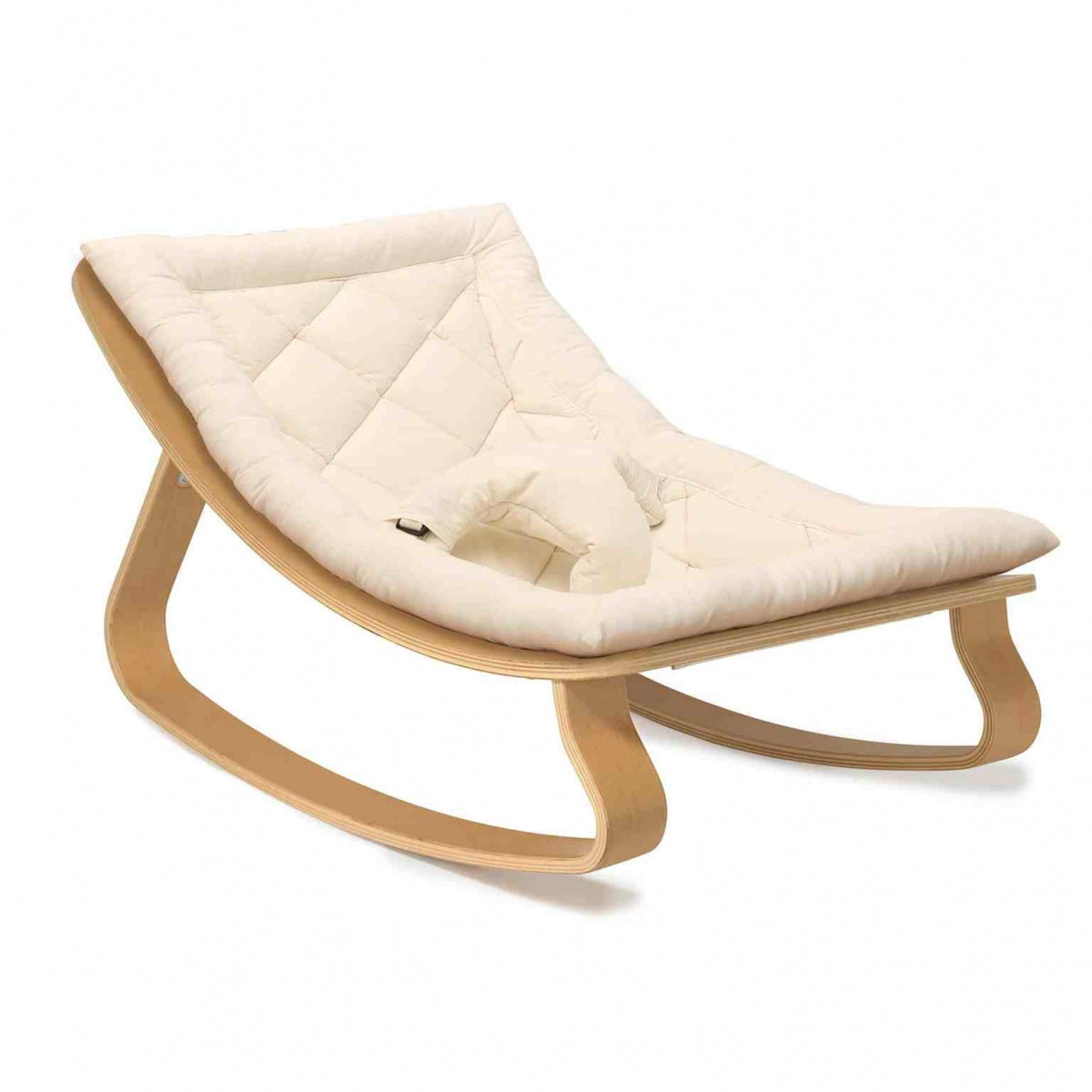 Charlie Crane LEVO Wipstoeltje Beech cream cream — productfoto op witte achtergrond bij Lidor