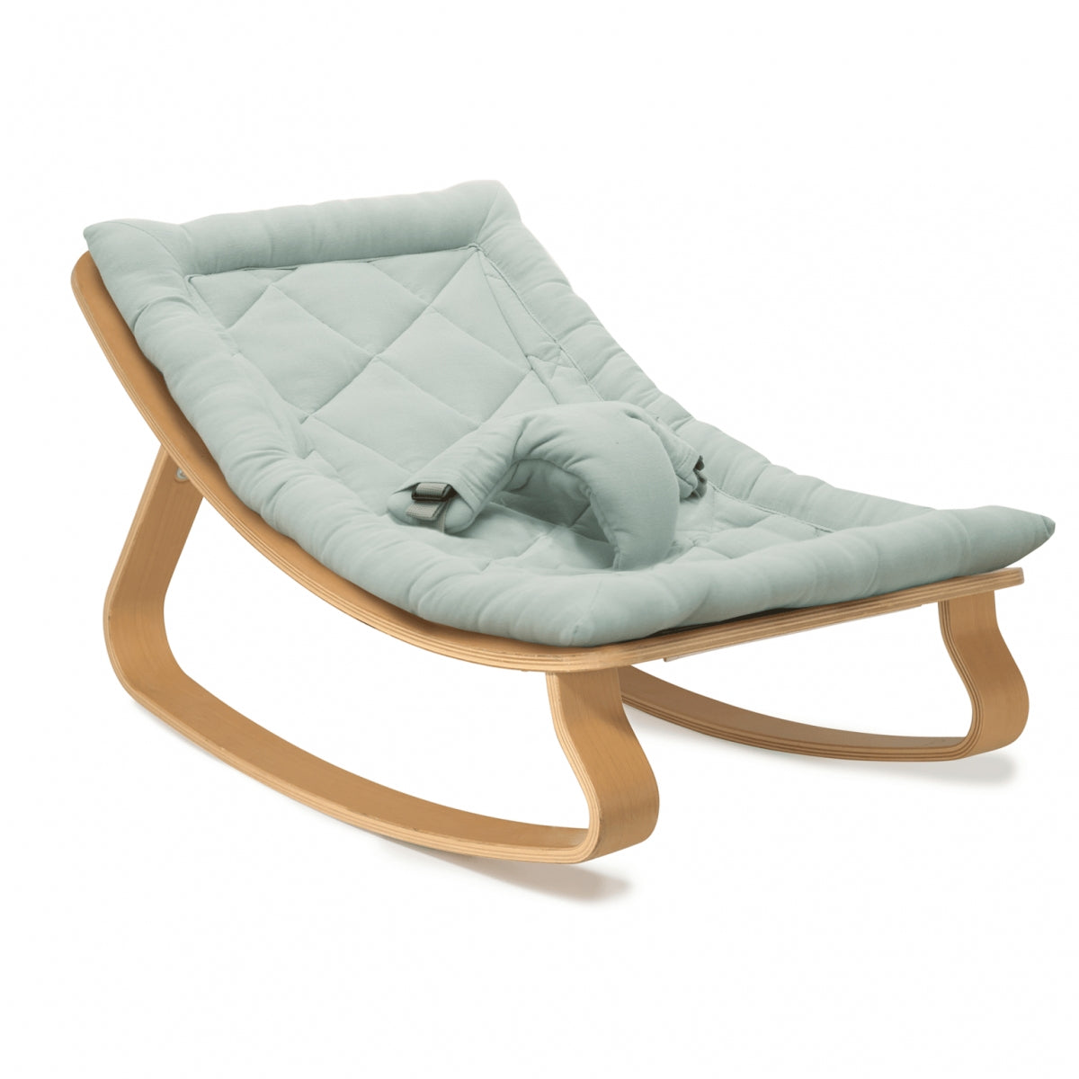 Charlie Crane LEVO Wipstoeltje Beech blue/green blue/green — productfoto op witte achtergrond bij Lidor