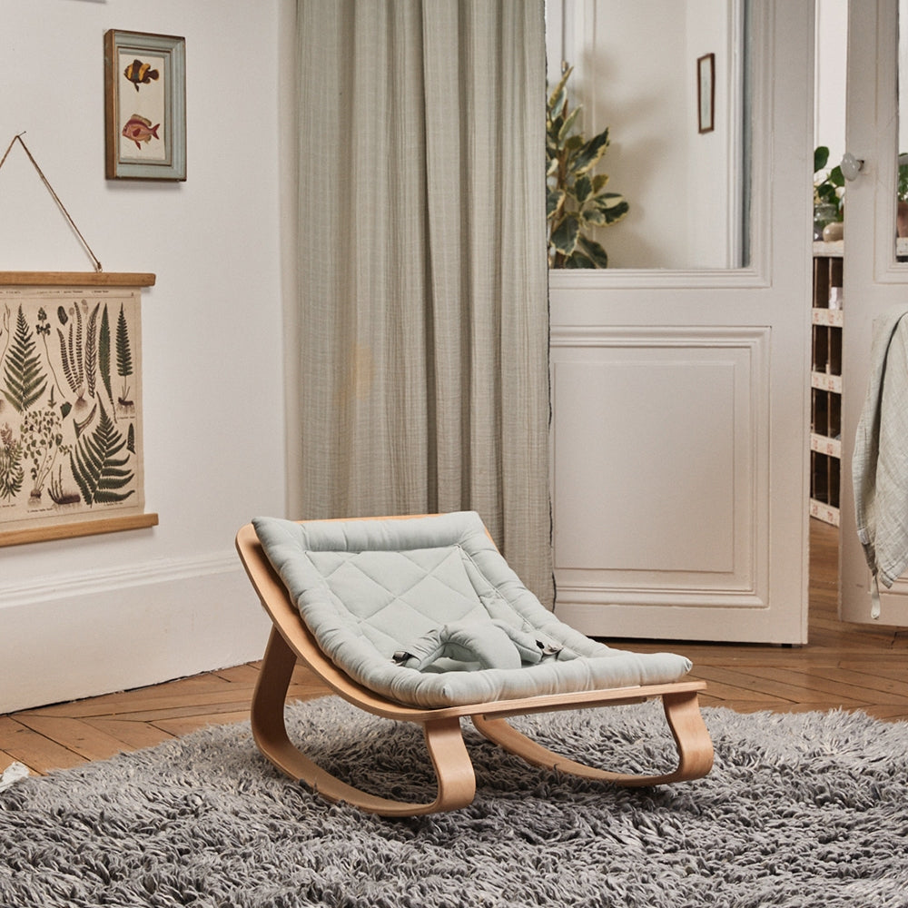 LEVO Wipstoeltje Beech blue/green